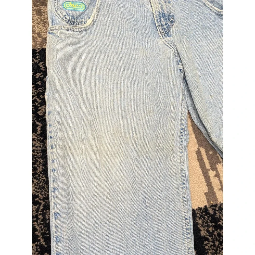 Vintage 90s JNCO Player 170 Jeans USA 33x30 Fit 32x28 Baggy Wide Leg Distressed